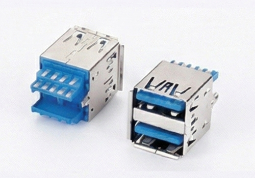 USB3.0AF双层180度焊线