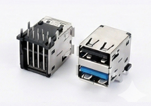 USB3.0AF双层90度播板